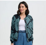 Screenshot 2026-04-09 at 12-10-04 Bobbi Bomber Jacket - Black_Green Geometric Lines – Sugarhill Brighton