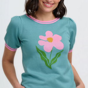 Screenshot 2026-04-09 at 12-15-14 Dominique Knit Top - Green Art Flower – Sugarhill Brighton