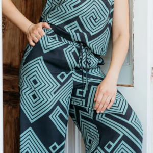 Screenshot 2026-04-09 at 13-22-54 Ameera Cropped Wide Leg Trousers - Black_Green Geometric Lines – Sugarhill Brighton