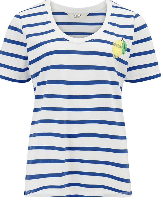 Screenshot 2026-04-22 at 20-32-17 Sylvie Scoop Neck T-Shirt - Off White_Blue Stripes & Lemon – Sugarhill Brighton