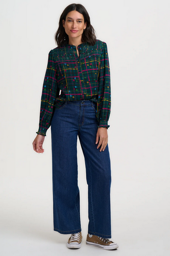 Screenshot 2026-09-19 at 14-01-22 Teal Check Shirred Blouse - Mina – Sugarhill Brighton