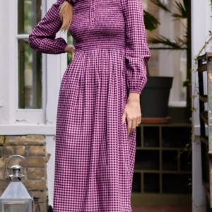 Screenshot 2026-09-28 at 10-37-47 Rose Gingham Shirred Midi Dress - Diana – Sugarhill Brighton