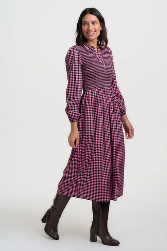 Screenshot 2026-09-28 at 10-39-45 Rose Gingham Shirred Midi Dress - Diana – Sugarhill Brighton